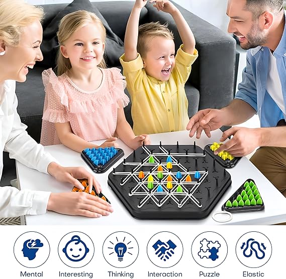 Chain Triangle Chess Game – Triggle Rubber Band Game