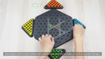 Chain Triangle Chess Game – Triggle Rubber Band Game